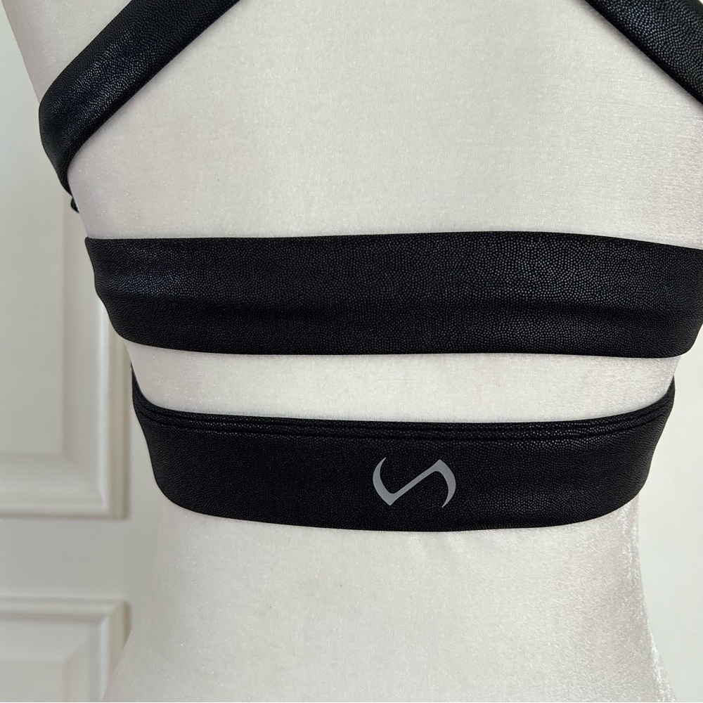 TLF Arctic Sports Bra and High Waisted Legging Set Shine Black - Picture 13 of 15